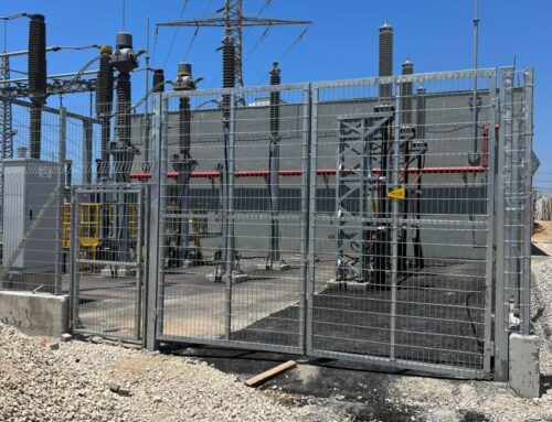 גדר רשת פלדה למבנה תעשייתי, תחנת כוח אשדוד